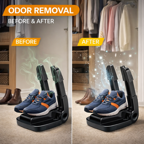 Smart Shoe Dryer - Fast Drying & Odor Protection | مجفف الأحذية الذكي - جفاف سريع وحماية من الروائح