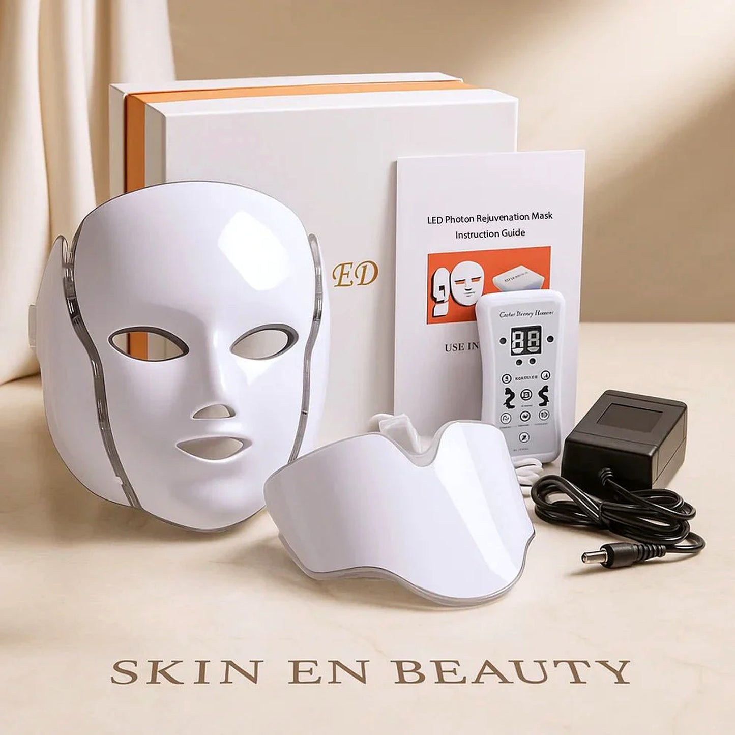 قناع LED للوجه والرقبة | LED Photon Face & Neck Mask — روتين العناية في بيتچ
