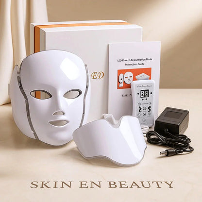 قناع LED للوجه والرقبة | LED Photon Face & Neck Mask — روتين العناية في بيتچ